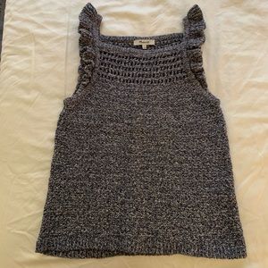 LOWEST PRICE! Set of 2! Madewell Ruffle Crochet Sweater Tank